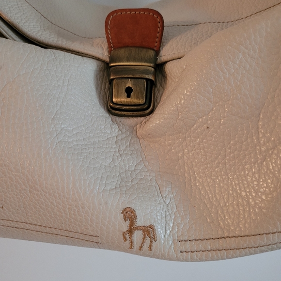 Italian Petusco Leather Hobo Handbag - Picture 5 of 12